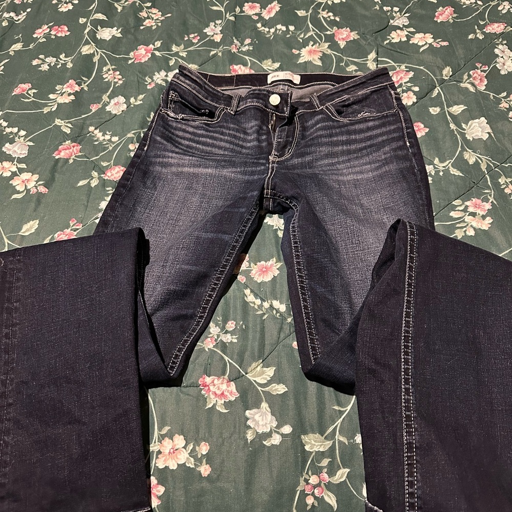 BKE Women's Dark Blue Boot Cut Jeans